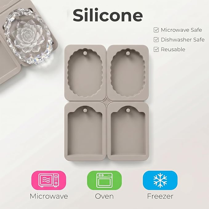 2Pcs Epoxy Resin Molds Resin Keychain Molds Silicone Mold - Image 5