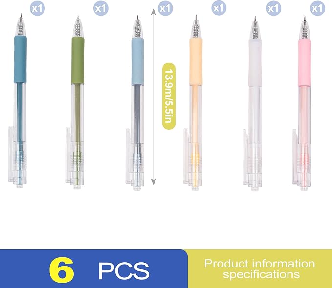 6 Pack Retractable Precision Craft Knife Pen Set, Fine Point Art Paper Cutter - Image 2