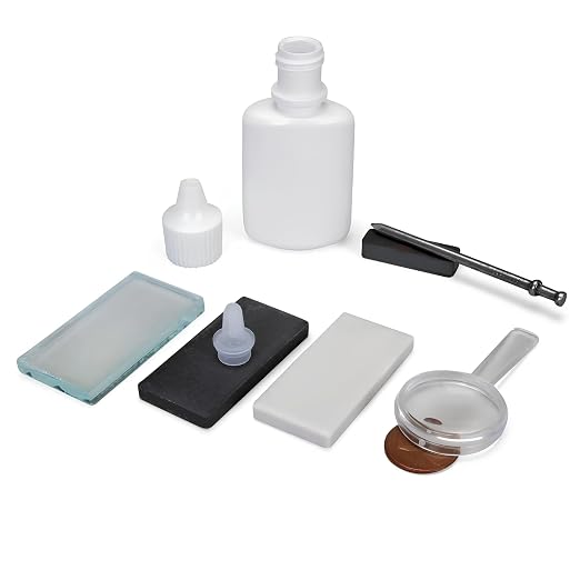 United Scientific™ Mineral ID Kit, 7 Piece Geology Rock Testing Tools | Mohs by Unknown
