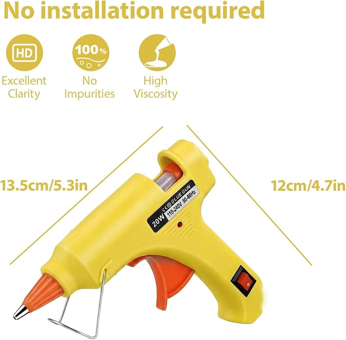 Mini Hot Glue Gun 10pcs Glue Stick Hot Glue Gun Set - Image 2