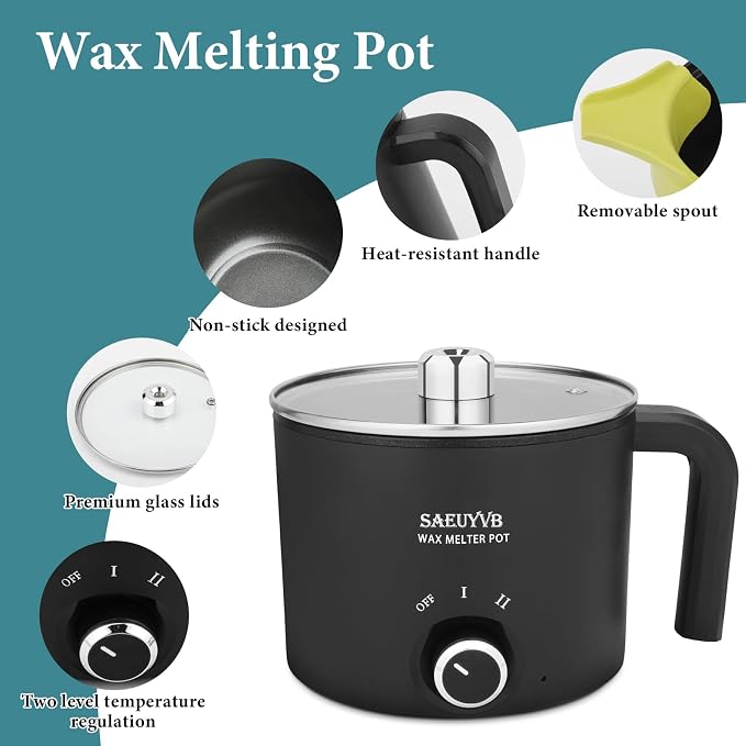 SAEUYVB Candle Making Kit with Wax Melting Pot, Wax Melter - Image 4