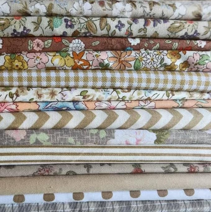 Cotton Fabric DIY Making Supplies Quilting Patchwork Fabric Fat Quarter Bundles by Antetek