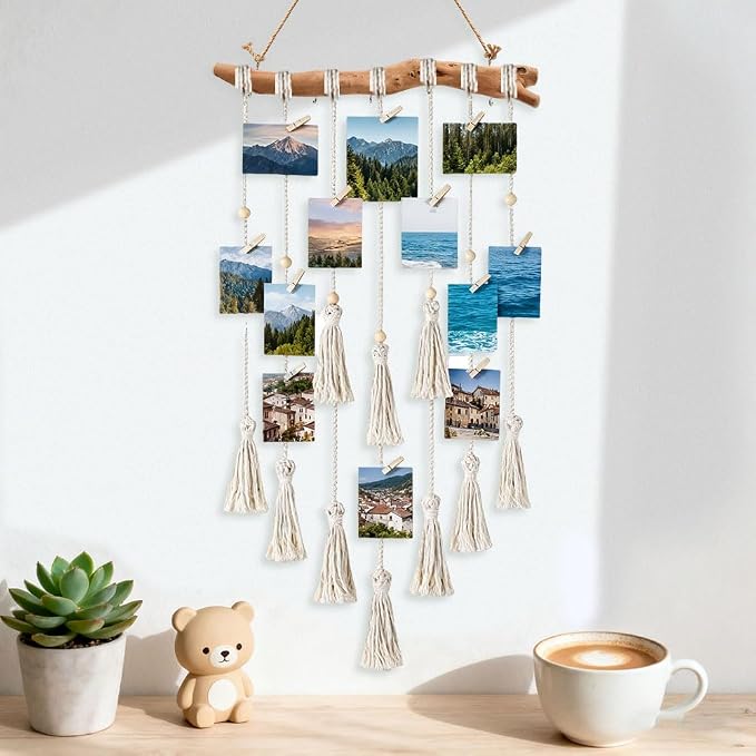 15Inch Driftwood Wall Hanging Jewelry Organizer - Image 7