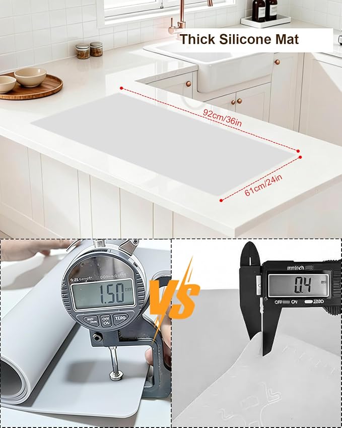 Large Crafting Silicone Mat, Epoxy Resin, Scrapbooking, Heat Resistant Nonstick - Image 2