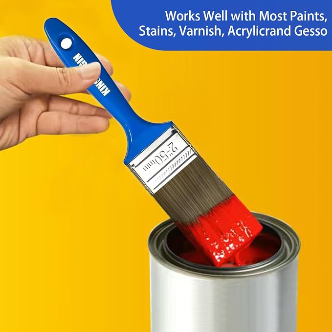 King Origin Paint Brush Set, 10 Pack Paint Brush 0.5" 1" 1.5" 2" 2.5" | Chip - Image 8