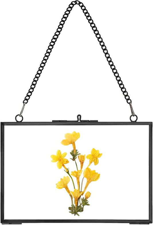REDHUGO Hanging Pressed Flower Frame Handmade, Double Glass Picture Frame by REDHUGO