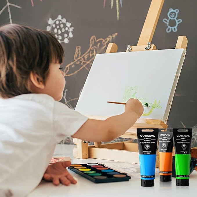 GOTIDEAL Acrylic Paint Phthalo Blue Tubes Non Toxic Non Fading, Rich Pigments - Image 5