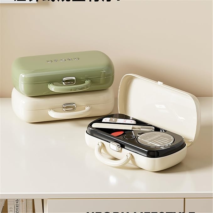FKOG Retro Green Sewing Project Kit, 18 Multicolor Thread Spools, and - Image 3