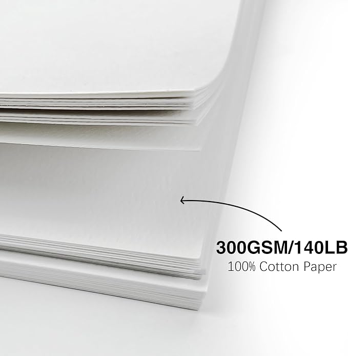 50 Pack Foldable Blank Watercolor Cards - Image 2