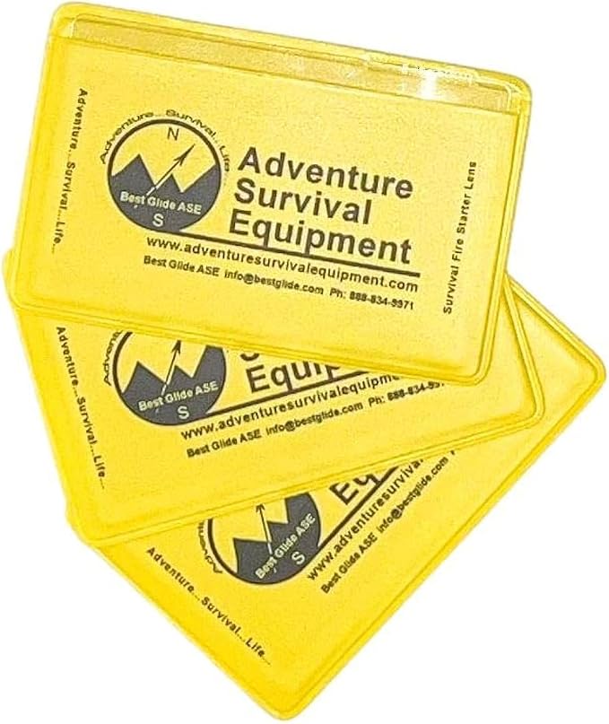 Best Glide ASE Credit Card Size Fresnel Lens Fire Starter and Magnifier Lenses by Best+Glide+ASE