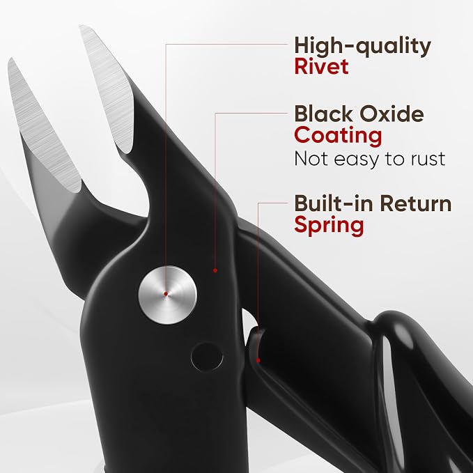5 Inch Flush Cutters, 10 Pack Micro Wire Cutters, Sharp Zip Tie Cutter - Image 4