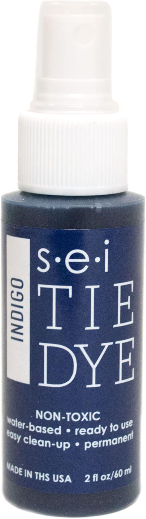 S.E.I. Indigo Tie Dye Spray Bottle: 2oz. Non Toxic Fabric Dye Spray, DIY by SEI