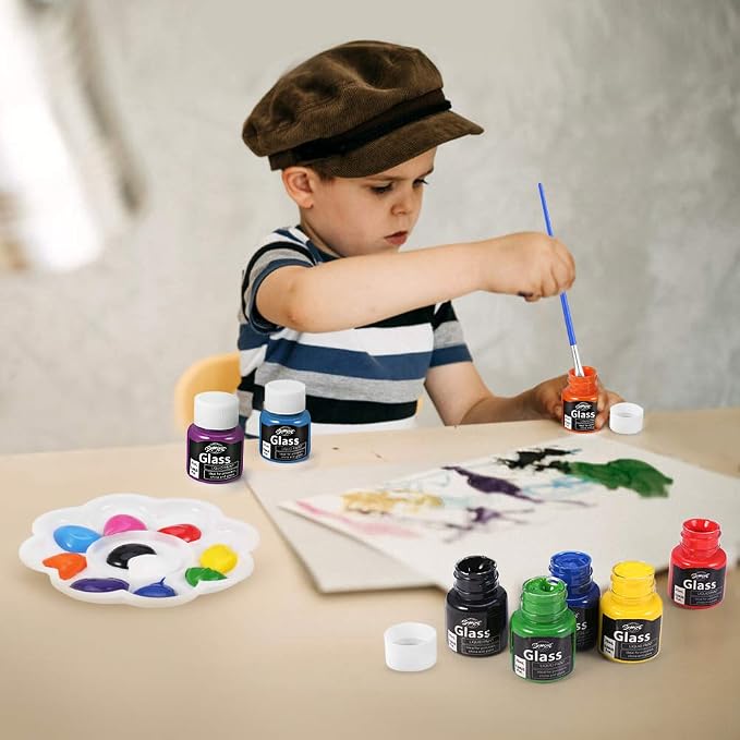Bearals Glass Paint, Stained Glass Painting, Non-Toxic Glass Paint - Image 4