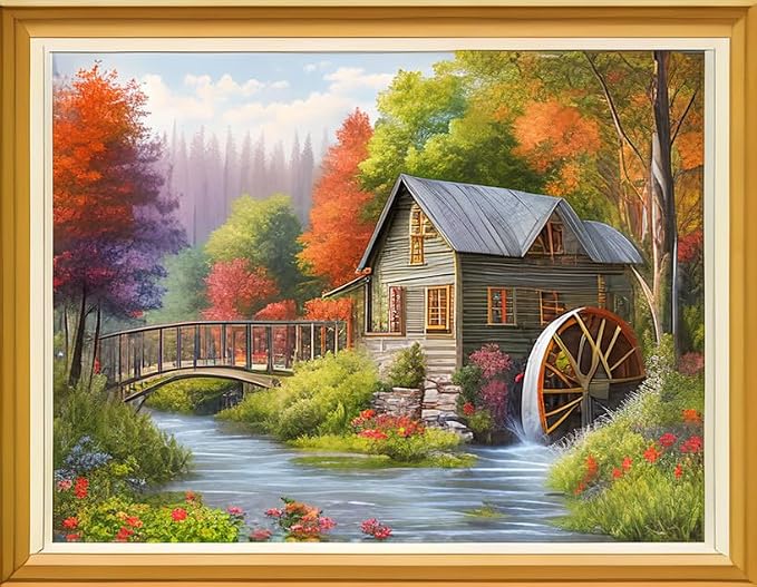Joyhoor Cross Stitch Kits for Beginners, Stamped Cross-Stitch Supplies by JoyhoorCrossStitchKits