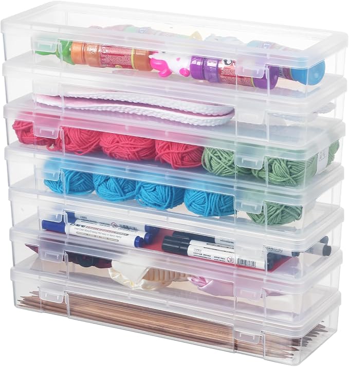 novelinks Plastic Pencil Boxes and Small Plastic Containers - Image 2