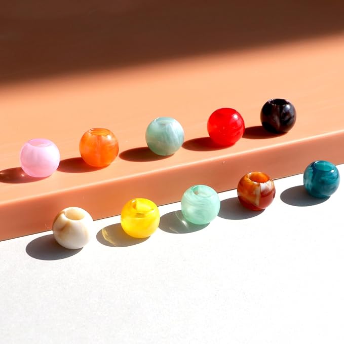 160pcs 12mm Plastics Acrylic Large Hole Cloud Pop Beads Mix Color Large Hole - Image 6
