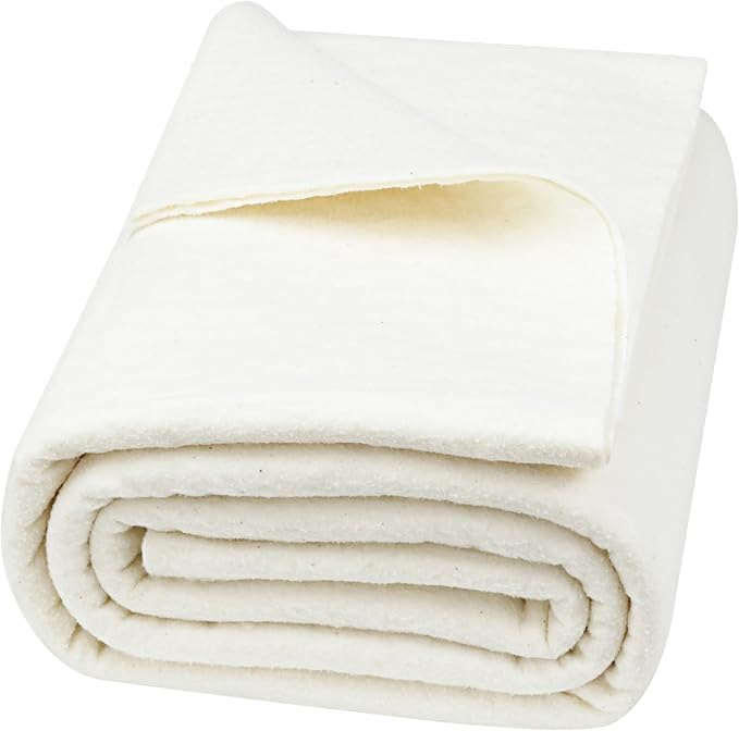 PLANTIONAL Grinding Natural Cotton Quilt Batting: 59-Inch x 79-Inch Light by PLANTIONAL