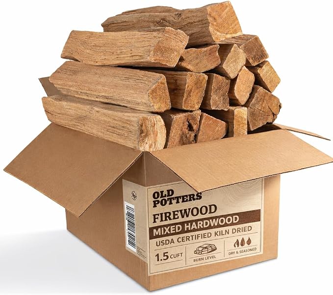 Old Potter Kiln Dried Firewood, ~1.5 Cu Ft ~ 38-45 lbs, by Old+Potters