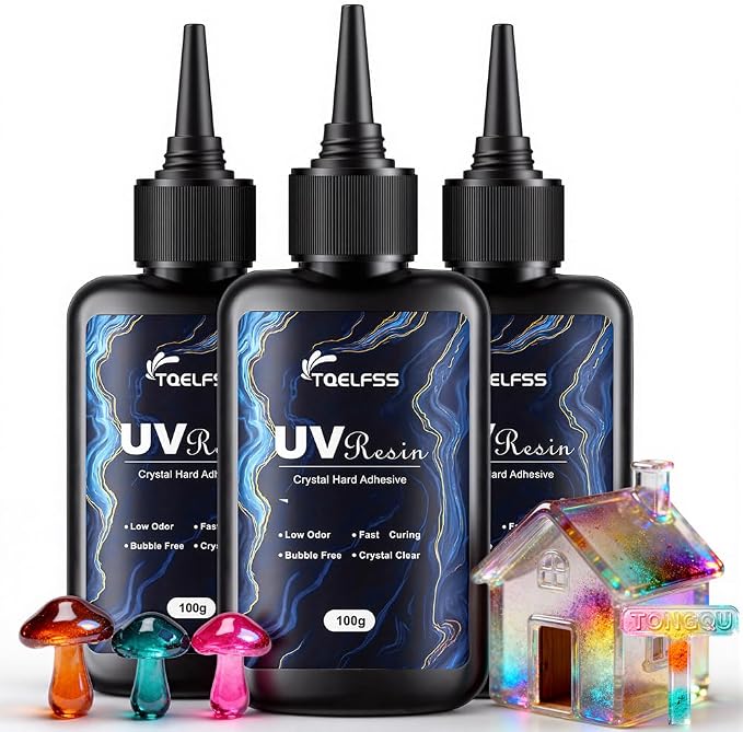 300g UV Resin, Crystal Clear, Hard UV Curing epoxy Resin, Upgraded Formula by Unknown