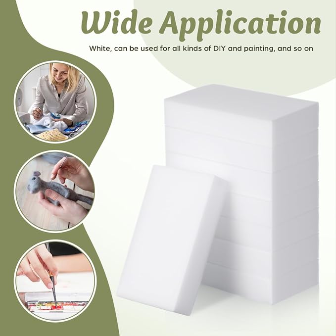 8pcs High Density Sponge Block Wooden Needle Holder Wool Felting Foam Needle - Image 2