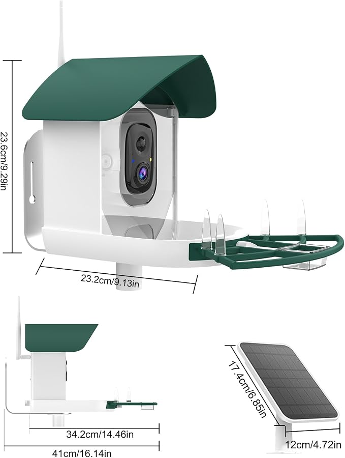 Bird Feeder with Camera, AI Identify Birds Species, Smart Birds Camera with - Image 7