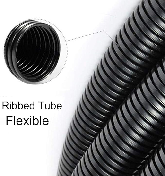 ZhiYo 50FT 3/8” Wire Loom Split Tubing Auto Wire Conduit Flexible Cover | High - Image 4