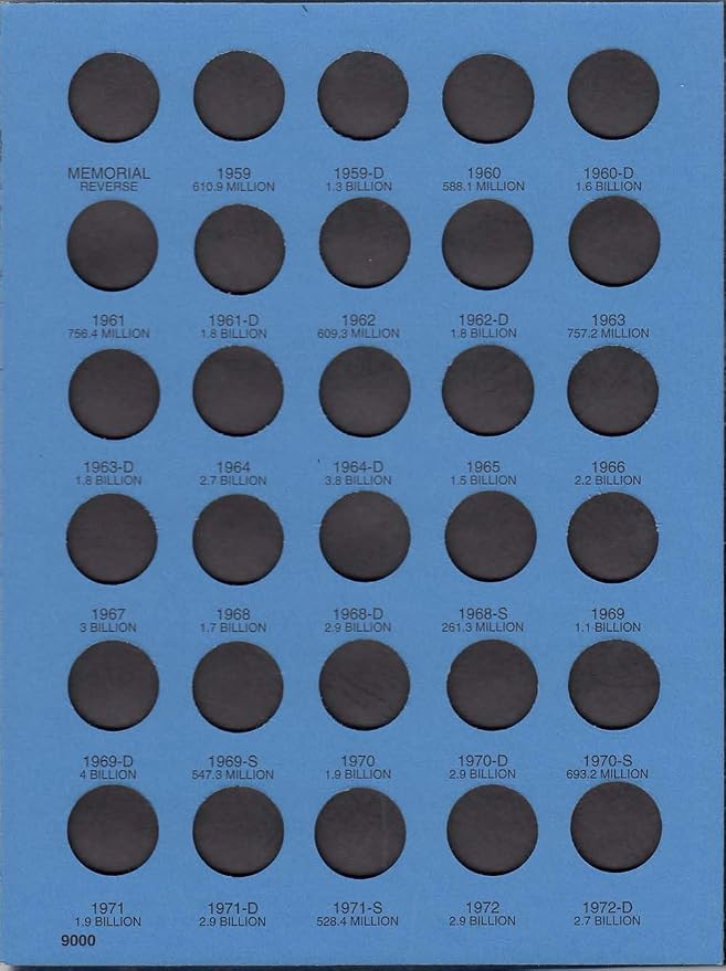 Whitman US Lincoln Memorial Cent Coin Folder Volume 1 1959 - Image 2