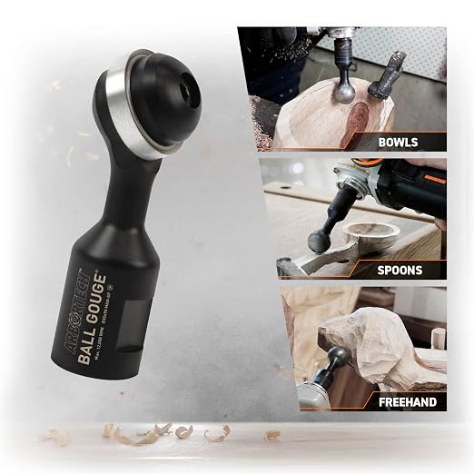 ARBORTECH Ball Gouge | Ø 30 mm Spherical Shaped Wood Gouge Power Carving - Image 3