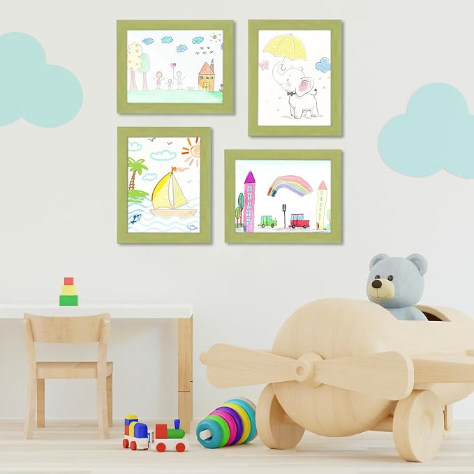Kids Art Frames, 8.5x11 Front Opening Kids Artwork Frames Changeable, Soft - Image 5