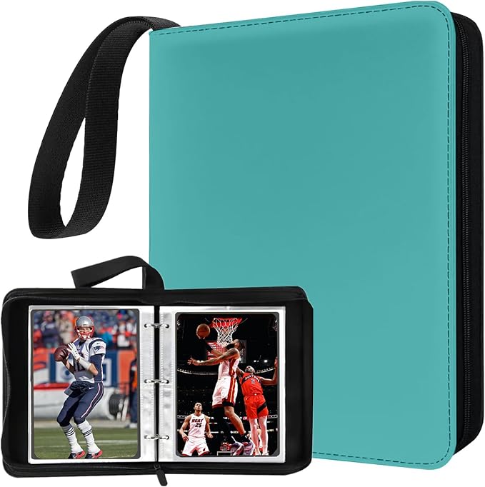 Mini Card Binder, 1-Pocket Super Lightweight Zipper Binder Holds 80+ Trading by Unknown