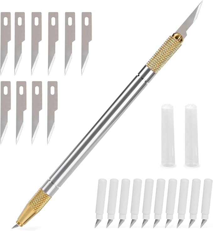 EHDIS Double Head Precision Hobby Knife Set 360 Degree Swivel Blade Craft by EHDIS