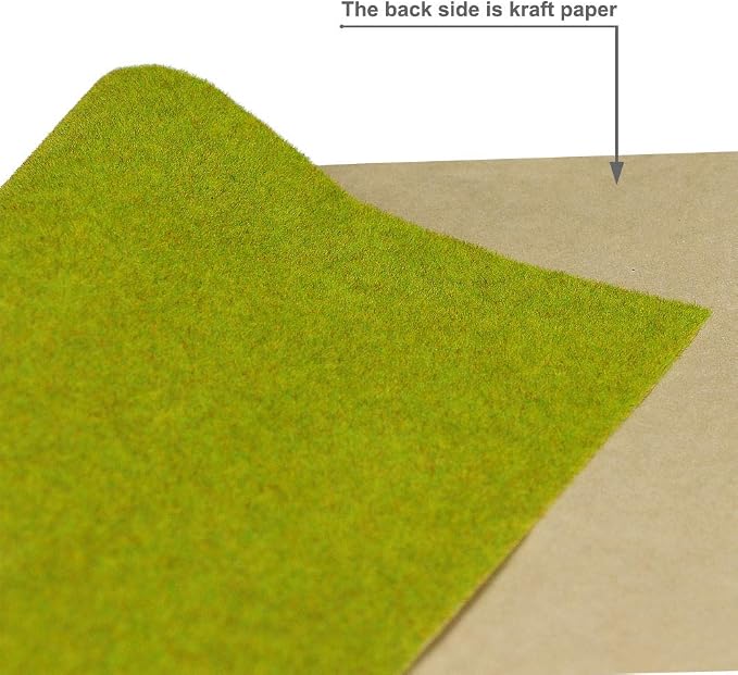 CP103 Artificial Model Grass Mat Trains Green Yellow 40x100cm or 15.7''x 39'' - Image 3