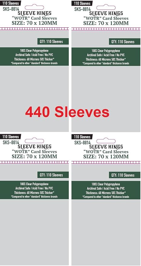 Sleeve Kings WOTR-Tarot Card Sleeves 70 X 120 mm by SleeveKings
