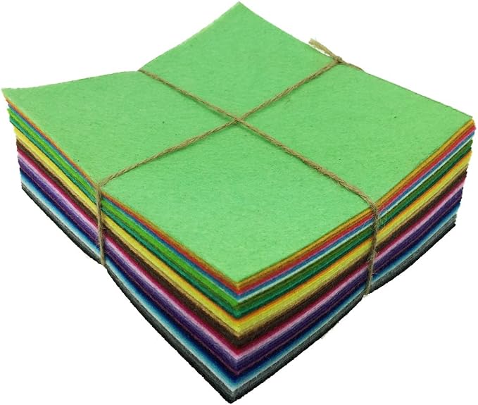 flic-flac 42pcs 12 x 12 inches Felt Fabric Sheet Assorted Color Felt Pack DIY - Image 3