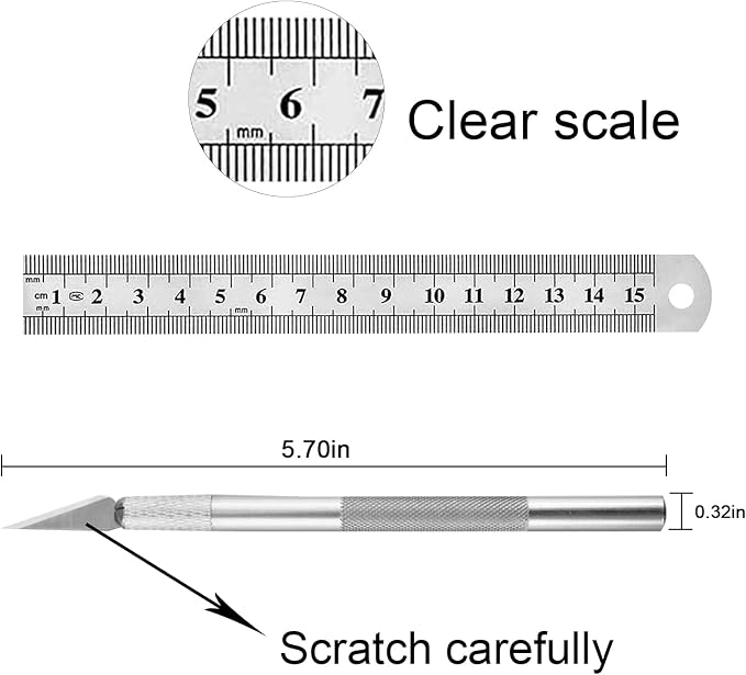 90PCS Knife Blades Precision Craft Knife Set, - Image 7