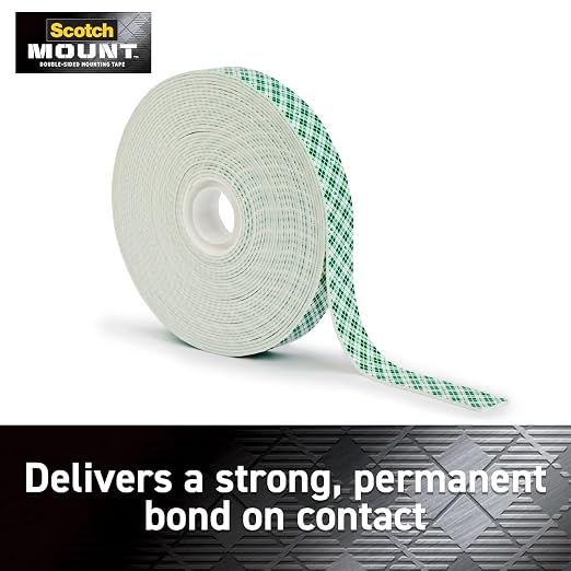 Scotch-Mount Indoor Double-Sided Mounting White Tape Mega Roll, 3/4 in x 350 in - Image 2
