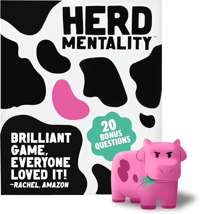 Herd Mentality Udderly Funny Family Board Game, Ages 10+ | Think the Same to Win by BigPotatoGames