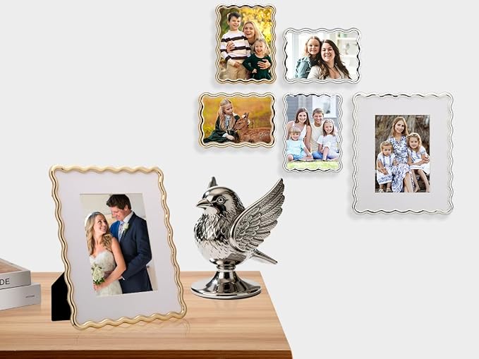Gold 4 x 6'' High-End Zinc Alloy Picture Frame - Image 7