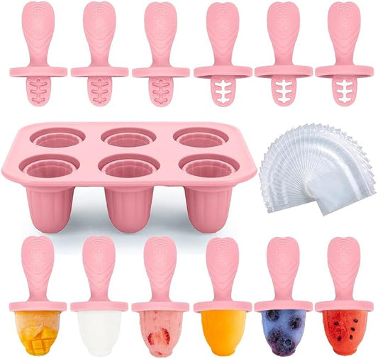Silicone Baby Popsicle Molds for Teething Relief by YukiniYa