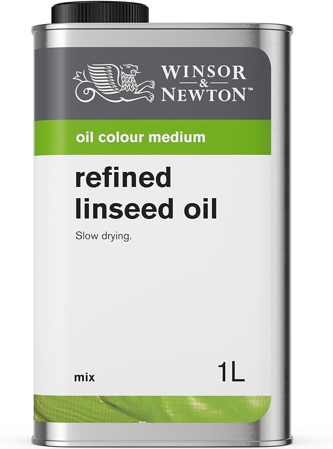 Winsor & Newton Refined Linseed Oil, 1 Litre Can by WinsorNewton