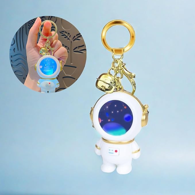 Illuminated astronaut key chain, Space Galaxy Planet, bag and wallet accessories - Image 4