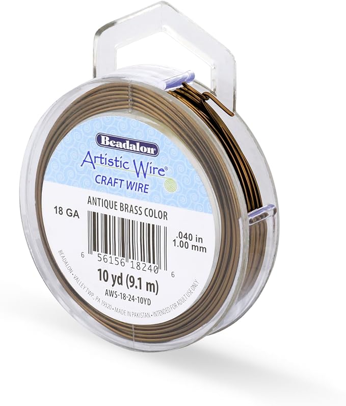 Artistic Wire, 18 Gauge Tarnish Resistant Colored Copper Craft Wire, Antique by Unknown