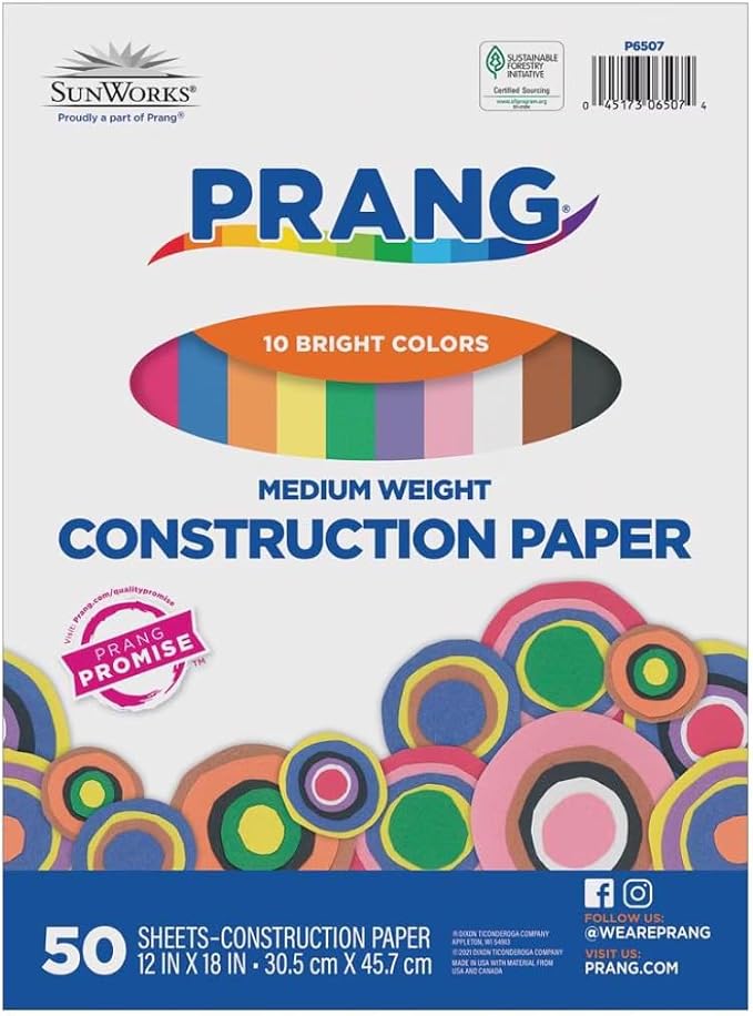 Prang Construction Paper, 10 Assorted Colors, 50 Sheets - Image 3
