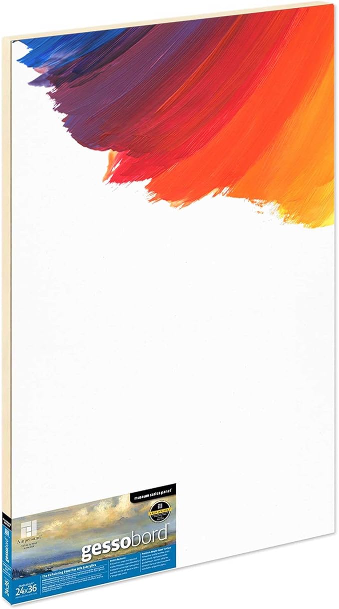 Ampersand Art Supply Museum Series Gessobord | 24x36 | 2" Cradled Profile | by AmpersandArtSupply