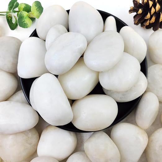 YISZM 20lbs White River Rocks for Landscaping, 2-3 Inch Natural Pebbles for by YISZM-ForYourNaturalLife