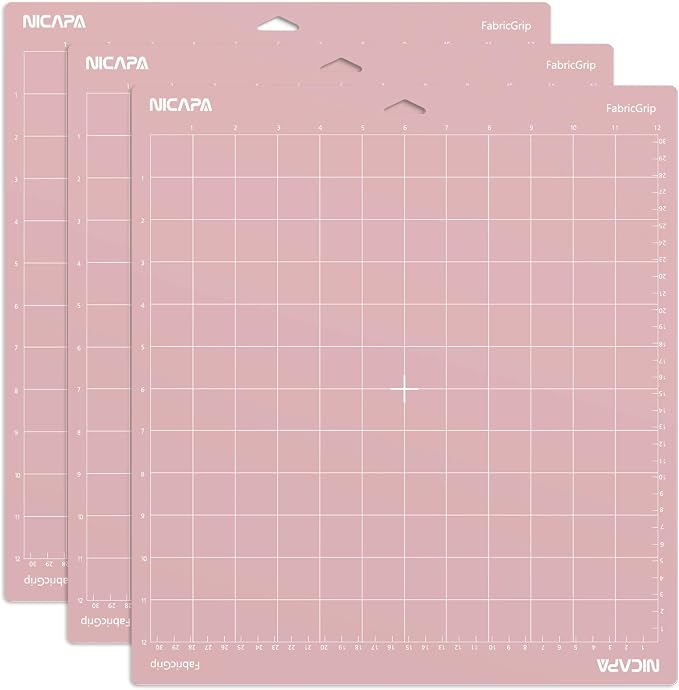 Fabric Grip Cutting Mat for Cricut Maker 3/Maker/Explore 3/Air 2/Air/One Fabric by NICAPA