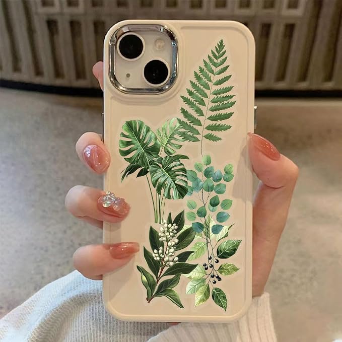 50-Piece Transparent Waterproof Greenery Plant Stickers - Image 4