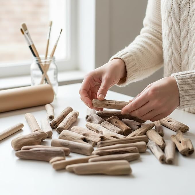 20Pcs Natural Driftwood Pieces - Image 7