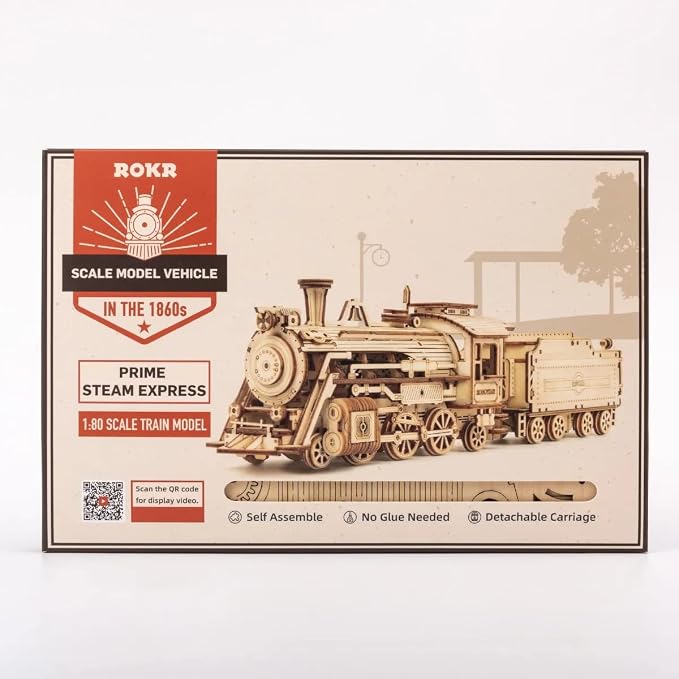 ROKR Model Car Kits Wooden 3D Puzzles Model Building Kits - Image 8