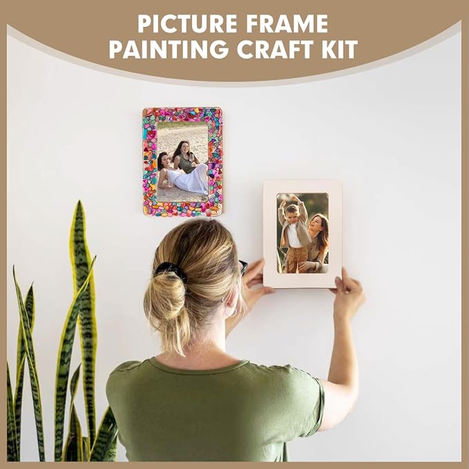 zjdbset DIY Mosaic Photo Frame Craft Kit - Image 7